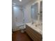 Clean bathroom with double sinks, a bathtub, and shower at 345 Sea Cloud Cir # 345, Edisto Island, SC 29438