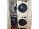 Convenient laundry closet with stackable washer and dryer at 345 Sea Cloud Cir # 345, Edisto Island, SC 29438