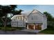 Two-story farmhouse with metal roof, two-car garage, and landscaping at 420 Greenwich St, Mount Pleasant, SC 29464