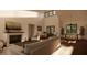 Bright and airy living room with fireplace and hardwood floors at 421 Sandridge Acres Trail, Holly Hill, SC 29059