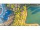 Aerial view of townhome community near a pond at 553 Trotters Ln, Moncks Corner, SC 29461