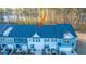 Aerial view of townhome community near a pond at 553 Trotters Ln, Moncks Corner, SC 29461