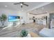 Open floor plan with modern kitchen and spacious living area at 553 Trotters Ln, Moncks Corner, SC 29461