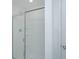 Clean shower with glass enclosure and built-in shelving at 553 Trotters Ln, Moncks Corner, SC 29461