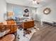 Cozy living room features a neutral color palette and stylish furniture at 7640 Hillview Ln, North Charleston, SC 29420