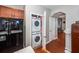 Convenient laundry closet with stackable washer and dryer at 826 Rue Dr, Charleston, SC 29414