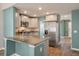 Modern kitchen with stainless steel appliances and granite counters at 9761 Transplanter Cir, Ladson, SC 29456