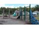 Community playground with swings, climbing features, slide, and picnic table amidst lush greenery at 9761 Transplanter Cir, Ladson, SC 29456