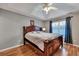 Spacious bedroom with hardwood floors and a ceiling fan at 124 Pointer Dr, Goose Creek, SC 29445