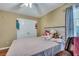 Charming bedroom, hardwood floors, ceiling fan, and double closet at 124 Pointer Dr, Goose Creek, SC 29445