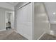 Convenient laundry room with washer and dryer, located near stairs at 128 Buchanan Cir, Goose Creek, SC 29445