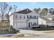 Two-story house with gray siding, dark brown accents, and a two-car garage at 145 Clydesdale Cir, Summerville, SC 29486