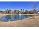 Serene community pond with a central fountain at 145 Clydesdale Cir, Summerville, SC 29486