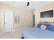 Bedroom with ceiling fan and access to a shared bathroom at 1493 Nautical Chart Dr, Charleston, SC 29414