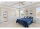Spacious bedroom with a king-size bed and access to balcony at 1493 Nautical Chart Dr, Charleston, SC 29414