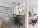 Open kitchen with brick breakfast bar and island seating at 1493 Nautical Chart Dr, Charleston, SC 29414