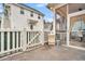 Private backyard with a white picket fence and patio area at 2021 Codorus Ln, Hanahan, SC 29410