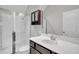 Clean bathroom with a walk-in shower, toilet and modern vanity at 2021 Codorus Ln, Hanahan, SC 29410