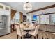 Eat-in kitchen with island and stainless steel appliances at 2021 Codorus Ln, Hanahan, SC 29410