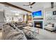 Bright living room with hardwood floors and open floorplan at 2021 Codorus Ln, Hanahan, SC 29410