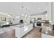 Modern kitchen featuring a large island, stainless steel appliances, and granite countertops at 326 Turner Ln, Round O, SC 29474