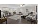 Living Room with hardwood floors, and access to kitchen and dining area at 326 Turner Ln, Round O, SC 29474