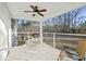 Screened porch with outdoor furniture and wooded view at 326 Turner Ln, Round O, SC 29474