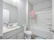 Clean bathroom with a tub, toilet and vanity at 343 Lake Ridge Blvd, Summerville, SC 29483