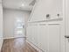 Light and airy entryway with modern door and wainscoting at 343 Lake Ridge Blvd, Summerville, SC 29483