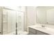 Bathroom with a shower and gray vanity at 104 River Hill Rd, Goose Creek, SC 29445