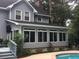 Sunroom addition with sliding glass doors and pool view at 106 Merriweather Ct, Summerville, SC 29485