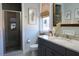 Clean bathroom, featuring a walk-in shower and updated vanity at 1104 Hitchfield Ln, Awendaw, SC 29429