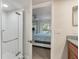 Bathroom with shower and view of bedroom at 1240 Creek Watch Trce, Seabrook Island, SC 29455