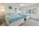 Guest bedroom with two twin beds and window at 1240 Creek Watch Trce, Seabrook Island, SC 29455