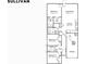 Sullivan floor plan showcasing a 3-bedroom, 2-bathroom layout at 135 River Hill Rd, Goose Creek, SC 29445