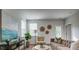 Living room with contemporary furniture and decor at 147 River Hill Rd, Goose Creek, SC 29445