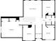 Upstairs floor plan showing 3 bedrooms, 1 bath, and open areas at 158 Mayfield Dr, Goose Creek, SC 29445