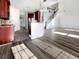 Open concept kitchen with island and stainless steel appliances at 158 Mayfield Dr, Goose Creek, SC 29445