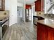 Kitchen with stainless steel appliances and wood cabinets at 158 Mayfield Dr, Goose Creek, SC 29445
