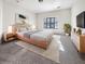 Spacious main bedroom with plush carpet and wood furniture at 158 Mayfield Dr, Goose Creek, SC 29445