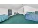 Spacious bonus room with two beds and a chalkboard door at 211 Brailsford Rd, Summerville, SC 29485
