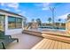 Spacious deck with pool view and lounge chairs at 211 Brailsford Rd, Summerville, SC 29485
