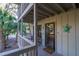 Private entrance with covered porch and access to the outdoors at 219 Sea Cloud Cir, Edisto Island, SC 29438