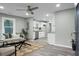 Bright living room with hardwood floors and an open floor plan at 2334 Falcon Rd, North Charleston, SC 29406