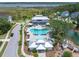 Aerial view of community pool, playground, and clubhouse at 2427 Jasper Patterson Dr, Johns Island, SC 29455