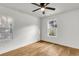 Bright bedroom featuring hardwood floors and a ceiling fan at 2720 W Surrey Dr, North Charleston, SC 29405