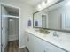 Bathroom with double vanity and separate shower at 394 Sanctuary Park Dr, Summerville, SC 29486