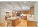 Updated kitchen featuring granite countertops and wood cabinets at 428 Howle Ave, Charleston, SC 29412