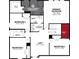 Second floor plan with bedrooms, loft, and laundry at 470 White Magnolia St, Moncks Corner, SC 29461