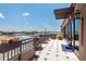 Rooftop patio with tables and chairs, offering city views at 5 Gadsdenboro St # 515, Charleston, SC 29401